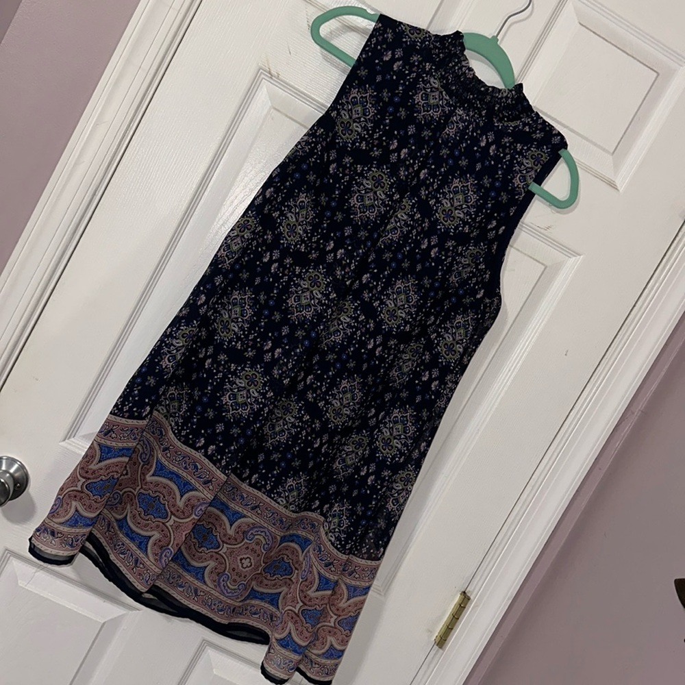 Mock neck dress